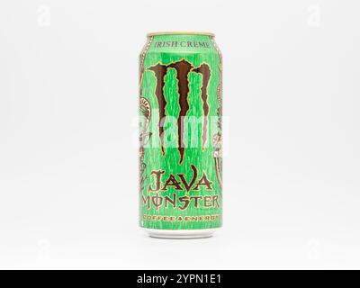 Monster Java Irish Blend beverage. The energy drink is a blend with ...
