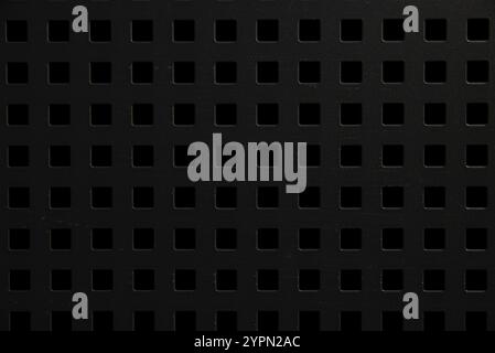 Metal Grid Pattern with Square Holes Stock Photo
