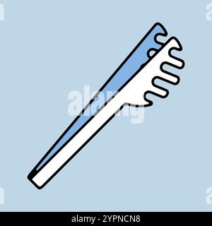 Spaghetti tongs vector icon. Kitchen appliances. Graph symbol for cooking web site design, logo, app, UI Stock Vector