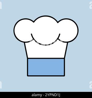 Chef Cooking cap vector icon. Graph symbol for cooking web site design, logo, app, UI Stock Vector
