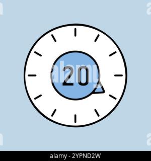 Timer vector icon. Kitchen appliance. Graph symbol for cooking web site design, logo, app, UI Stock Vector