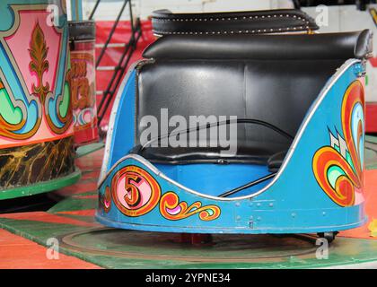 The Seats and Carriage of a Fast Spinning Fun Fair Ride Stock Photo - Alamy