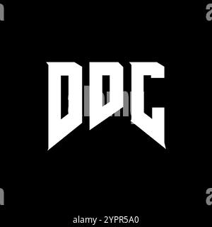 DDC letter logo design for technology company. DDC logo design black ...
