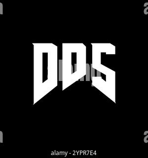 DDS letter logo design for technology company. DDS logo design black ...
