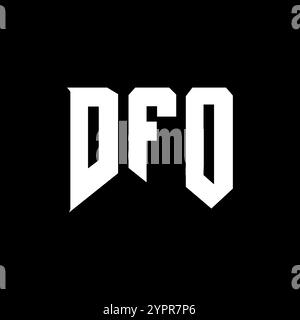DFO letter logo design for technology company. DFO logo design black ...
