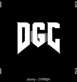 DGC letter logo design for technology company. DGC logo design black ...