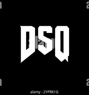 DSQ letter logo design for technology company. DSQ logo design black ...