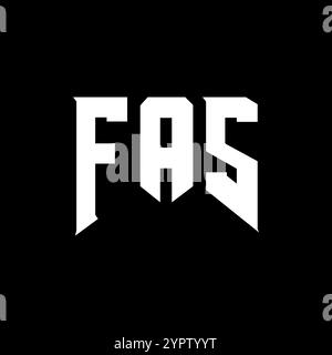 FAS letter logo design for technology company. FAS logo design black ...