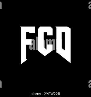FCD letter logo design for technology company. FCD logo design black ...