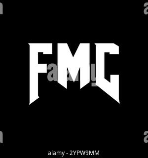 FMC letter logo design for technology company. FMC logo design black ...