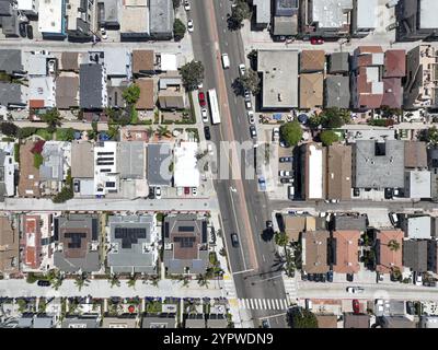 Aerial view of Mission Bay and beach in San Diego, California. USA. Famous tourist destination Stock Photo