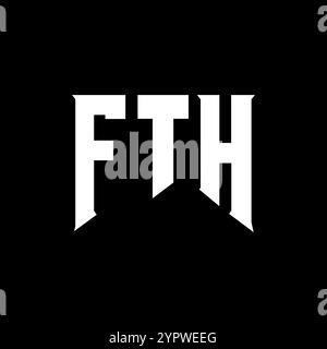 FTH letter logo design for technology company. FTH logo design black ...