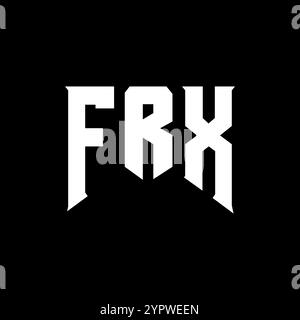 FRX letter logo design for technology company. FRX logo design black ...