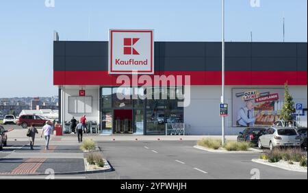 Nitra, Slovakia, October, 6, 2023 : Kaufland supermarket. Kaufland is a German hypermarket chain, part of the Schwarz Gruppe which also owns Lidl, Eur Stock Photo