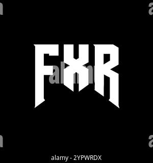 FXR letter logo design for technology company. FXR logo design black ...