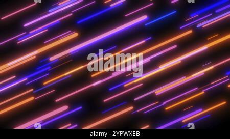 Colorful flying neon lights abstract background. Bright neon line designed background. texture with lighting, art of colors combination Stock Photo