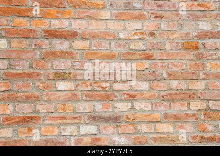Aged brick wall background. Old brick wall texture Stock Photo