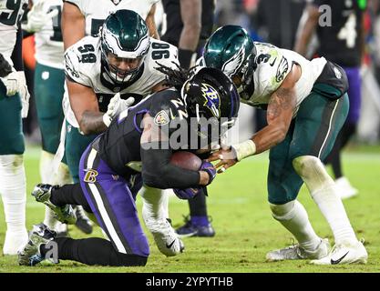 Philadelphia Eagles linebacker Nolan Smith Jr. (3) gets in position ...