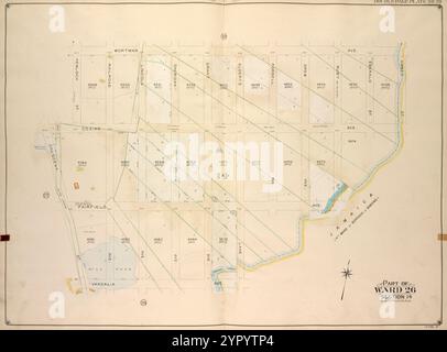 Brooklyn, Vol. 4, Double Page Plate No. 20; Part of Ward 26; Sections 14;  1905 by E.B. Hyde & Co. Stock Photo