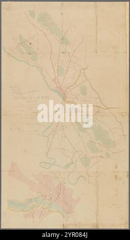 Henrico County, Virginia: prepared under the direction of Lieut. Col. J.N. Macomb, A.D.C., Chf. Topl. Engr. for the use of Maj. Gen. Geo. B. McClellan, commanding Army of Potomac, 1862 1862 by Hergesheimer, E. (Edwin) Stock Photo