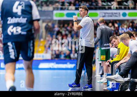 Christian Prokop (TSV Hannover-Burgdorf, Trainer)   GER, TBV Lemgo Lippe vs. TSV Hannover-Burgdorf, Handball, 1. Bundesliga, 12. Spieltag, Spielzeit 2024/2025, 01.12.2024  Foto: Eibner-Pressefoto/Jan Rollinger Stock Photo