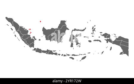 Riau Islands province location Indonesia 3d isometric map Stock Vector ...