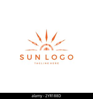 Sun Logo Icon Vector Illustration. Sunshine Vector Stock Vector