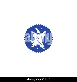 Wizard logo or icon design Stock Vector