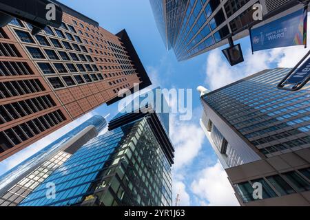 Financial District, Frankfurt, Germany Stock Photo