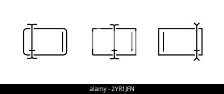 Cursor icon with paper frame for editing and input in UI design. Stock Vector