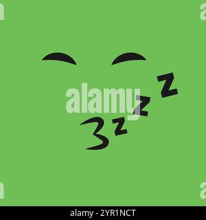 Winking face on color background. Vector illustration Stock Vector