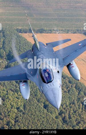 Royal Netherlands F-16  Fighting Falcon Air to Air Photo Mission Stock Photo