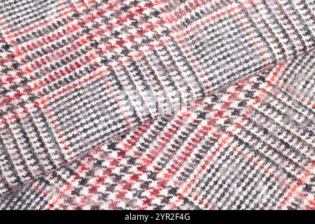 tweed woolen fabric texture background Stock Photo