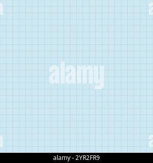 a blue graph paper blank seamless pattern Stock Vector