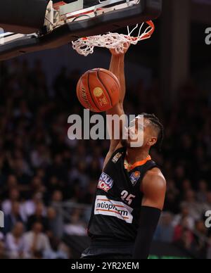 Bonn, Germany. 01st Dec, 2024. Karim Jallow (Ulm), Telekom Baskets Bonn vs Ratiopharm Ulm, easyCredit BBL, Matchday 10, Bonn, 01.12.2024. Credit: Juergen Schwarz/Alamy Live News Stock Photo