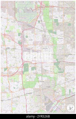 Village of Bellwood, Cook County, US, United States, Illinois, N 41 52' 58'', S 87 52' 34'', map, Cartascapes Map published in 2024. Explore Cartascapes, a map revealing Earth's diverse landscapes, cultures, and ecosystems. Journey through time and space, discovering the interconnectedness of our planet's past, present, and future. Stock Photo