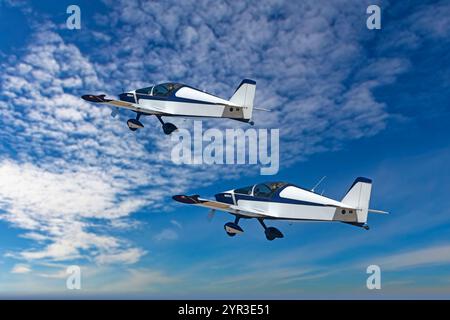 Sonex 719 Aerobatic planes at the Safford Air Show in Arizona Stock Photo