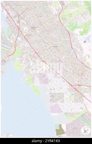 San Leandro, Alameda County, US, United States, California, N 37 42' 6'', S 122 9' 14'', map, Cartascapes Map published in 2024. Explore Cartascapes, a map revealing Earth's diverse landscapes, cultures, and ecosystems. Journey through time and space, discovering the interconnectedness of our planet's past, present, and future. Stock Photo