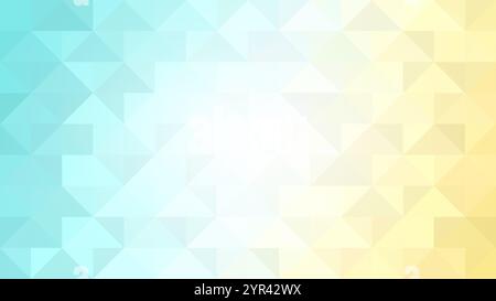 Abstract vibrant, colorful&bright triangle background with copy space. Geometric multi-colored triangular shape background for template, brochure etc. Stock Photo