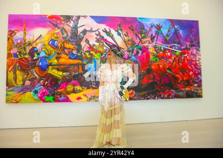 Saatchi Gallery London, UK. 02nd Dec, 2024. Private view of the Philip Colbert exhibition with guess from the art world Credit: Paul Quezada-Neiman/Alamy Live News Stock Photo