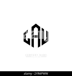 LAU letter logo design for technology company. LAU logo design black ...