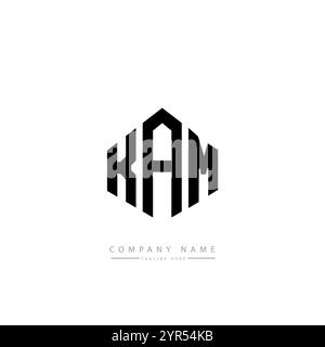 KAN letter logo design for technology company. KAN logo design black ...