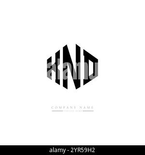 Knd Vector KND letter logo design for technology company. KND logo design black ...