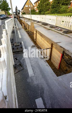 Materials for a road construction site Stock Photo