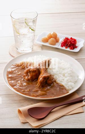 Curry chicken wing Stock Photo