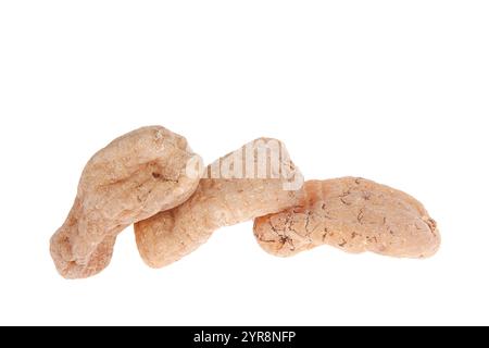 Tianma is isolated on a white background, with Chinese herbal medicine Stock Photo