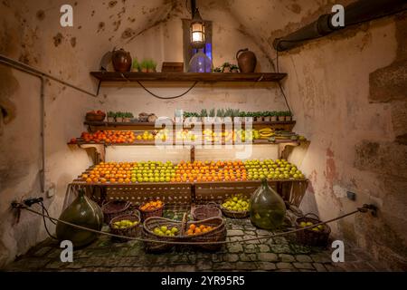 Maincy, France - 11 29 2024: Le Grand Noël. View of a pantry in the castle of Vaux-le-Vicomte Stock Photo