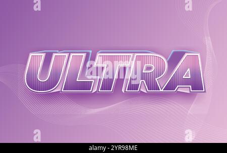 3D Editable Vector Style Text Effect Stock Vector