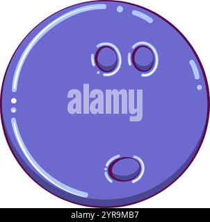 Bowling ball color Stock Vector