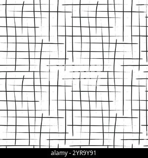 Checkered seamless pattern. Basic background. Stock Vector